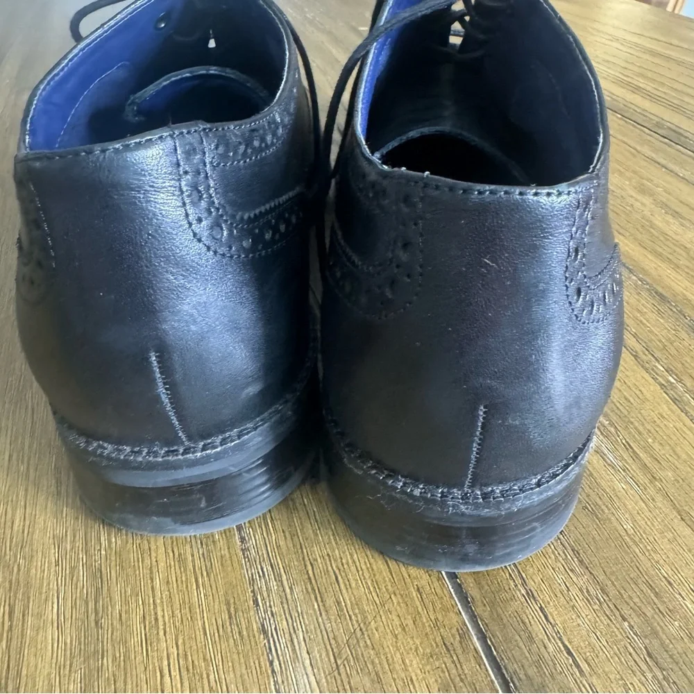 Cole Haan Wayne Cap oxfords black dress shoes